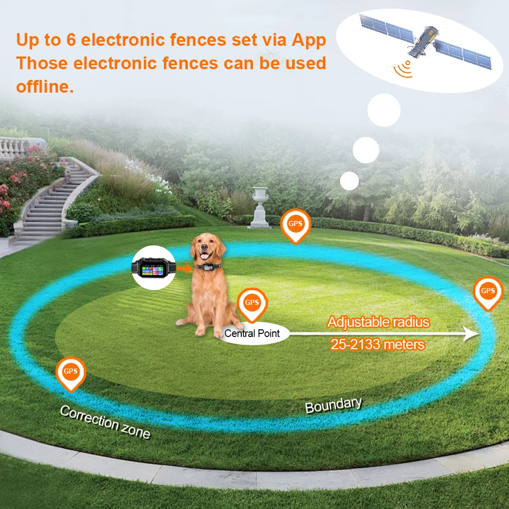 Wireless Pet Fence Remote Training Dogs Shock Collar Smart Electric Dog Fence GPS Wireless Invisible Fence for Dogs